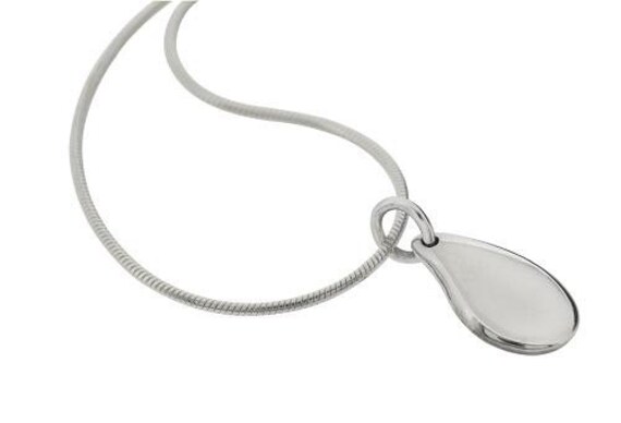 Kleine Tropfen Anhänger Halskette | Sterling Silber Kleine Tropfen Anhänger Halskette | Sterling Silber von HilaryandJune