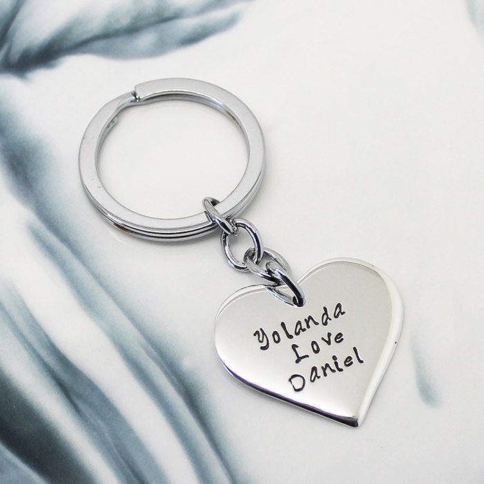 Personalisierte Liebesherzk-sterling Silber Schlüsselkette, Muttertag, Geschenke Für Mama Personalisierte Liebesherzk-sterling Silber Schlüsselkette, Muttertag, Geschenke Für Mama von HilaryandJune