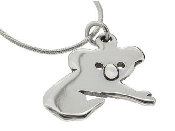 Silber Koala Halskette, Anhänger, Charme, 925 Koala, Sterling Charme Silber Koala Halskette, Anhänger, Charme, 925 Koala, Sterling Charme von HilaryandJune