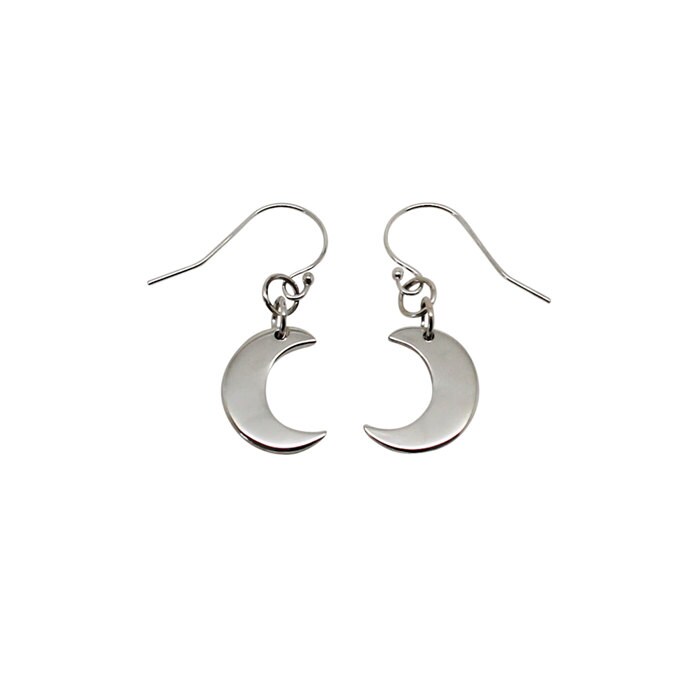 sterling Silver Kleine Mond Ohrringe, 925 Silber Monde, Mond sterling Silver Kleine Mond Ohrringe, 925 Silber Monde, Mond von HilaryandJune