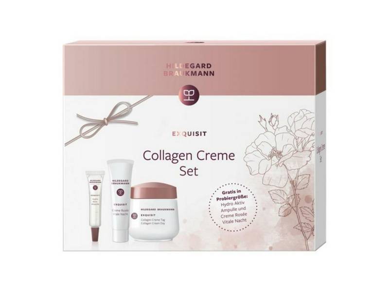 Hildegard Braukmann Gesichtspflege-Set Exquisit Geschenk Set = Exquisit Collagen Creme Tag 50 ml + Profession von Hildegard Braukmann