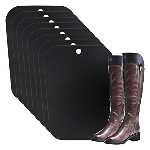 4 Paar Stiefelformer Formeinsätze Stiefel Ständer Halter Unterstützung für hohe Stiefel Wiederverwendbar Stiefelhalter Former für lange Stiefel Frauen Männer Verhindern Faltenbildung Schwarz 12 Zoll von Hileyu