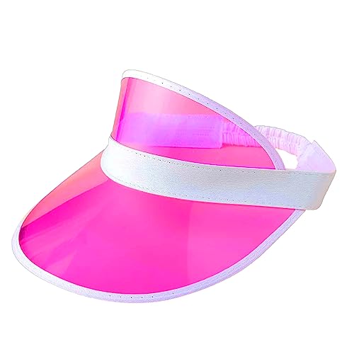 Hileyu Premium Qualität Sport Schirmmütze für Frauen Männer Verstellbarer Sonnenschutz Hut Unisex Stirnband Kappe Sommer Kopf Visor Hut Mütze mit Großer Krempe Außenbereich Sonnenblende Hut (Rose) von Hileyu