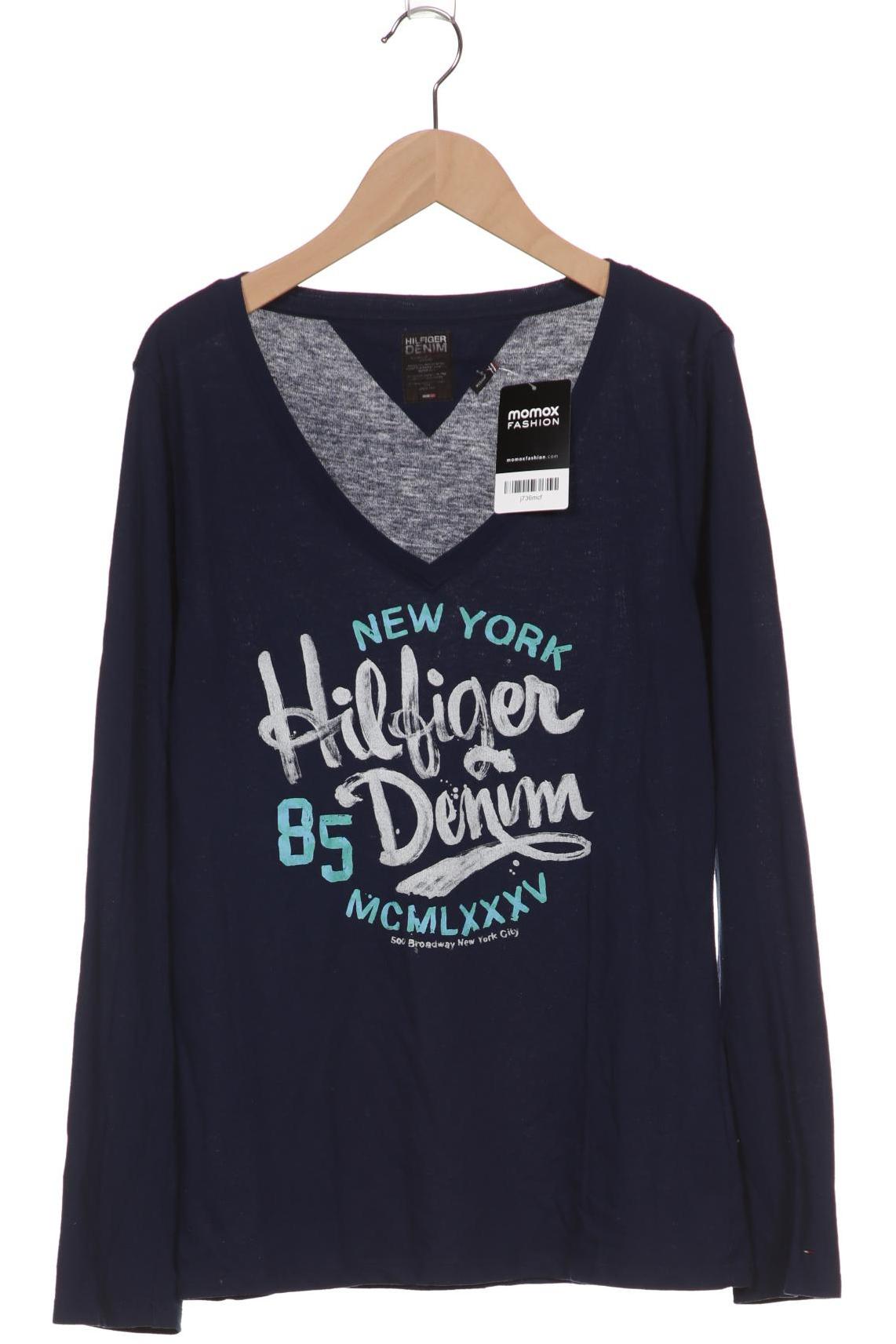 HILFIGER DENIM Damen Langarmshirt, marineblau von Hilfiger Denim