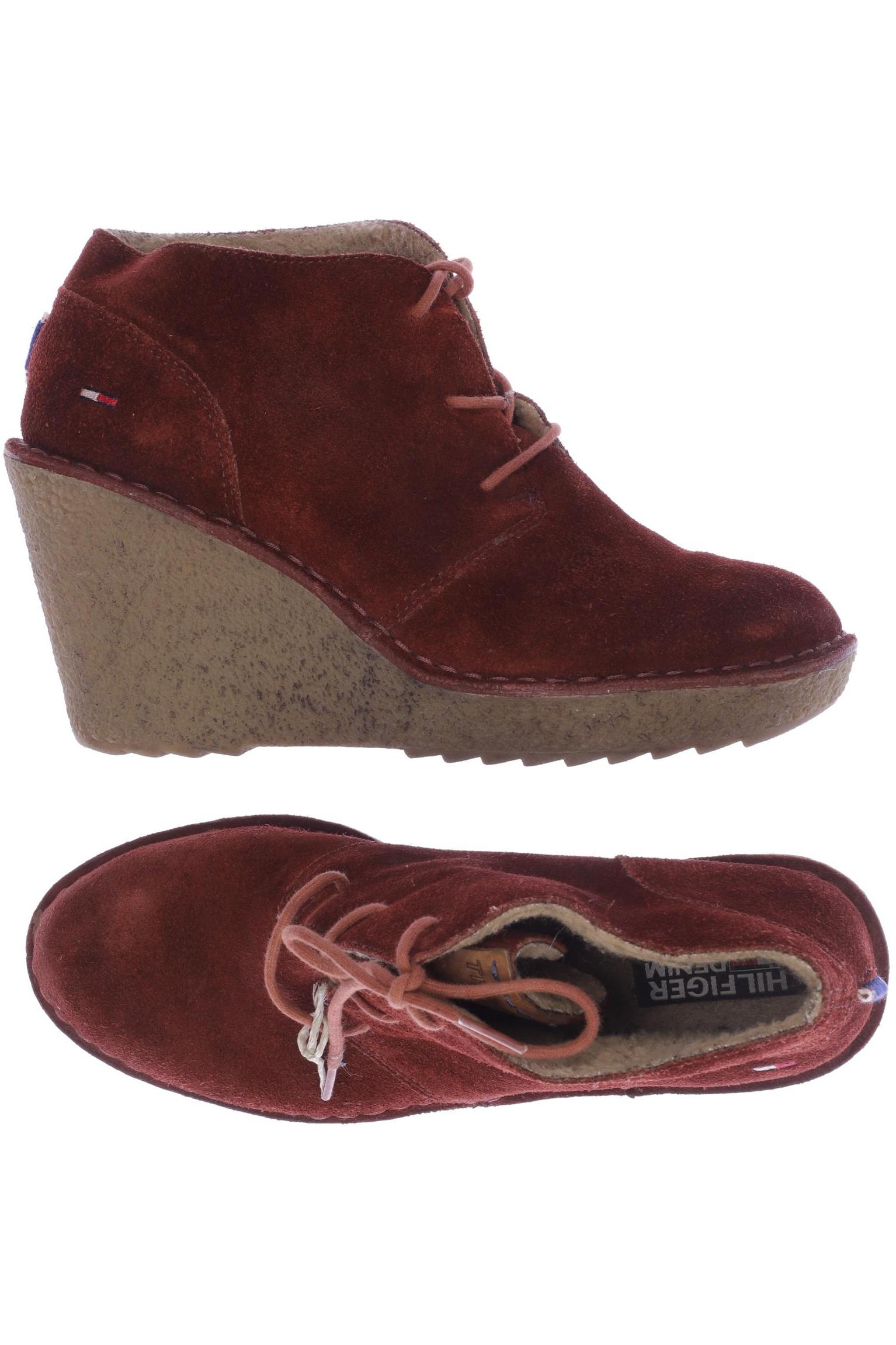 HILFIGER DENIM Damen Stiefelette, bordeaux von Hilfiger Denim