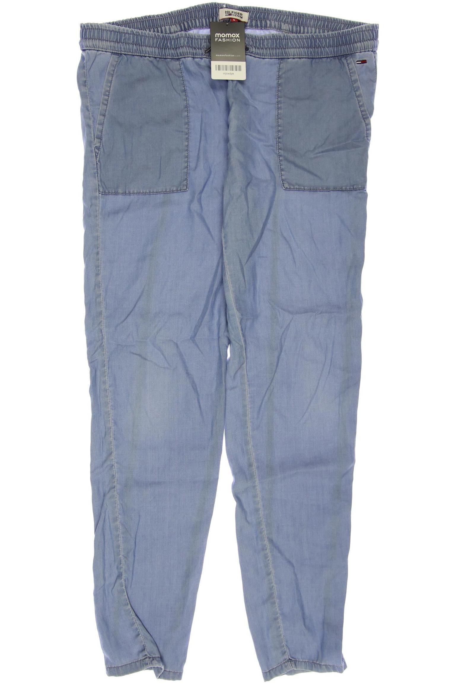 HILFIGER DENIM Damen Stoffhose, blau von Hilfiger Denim