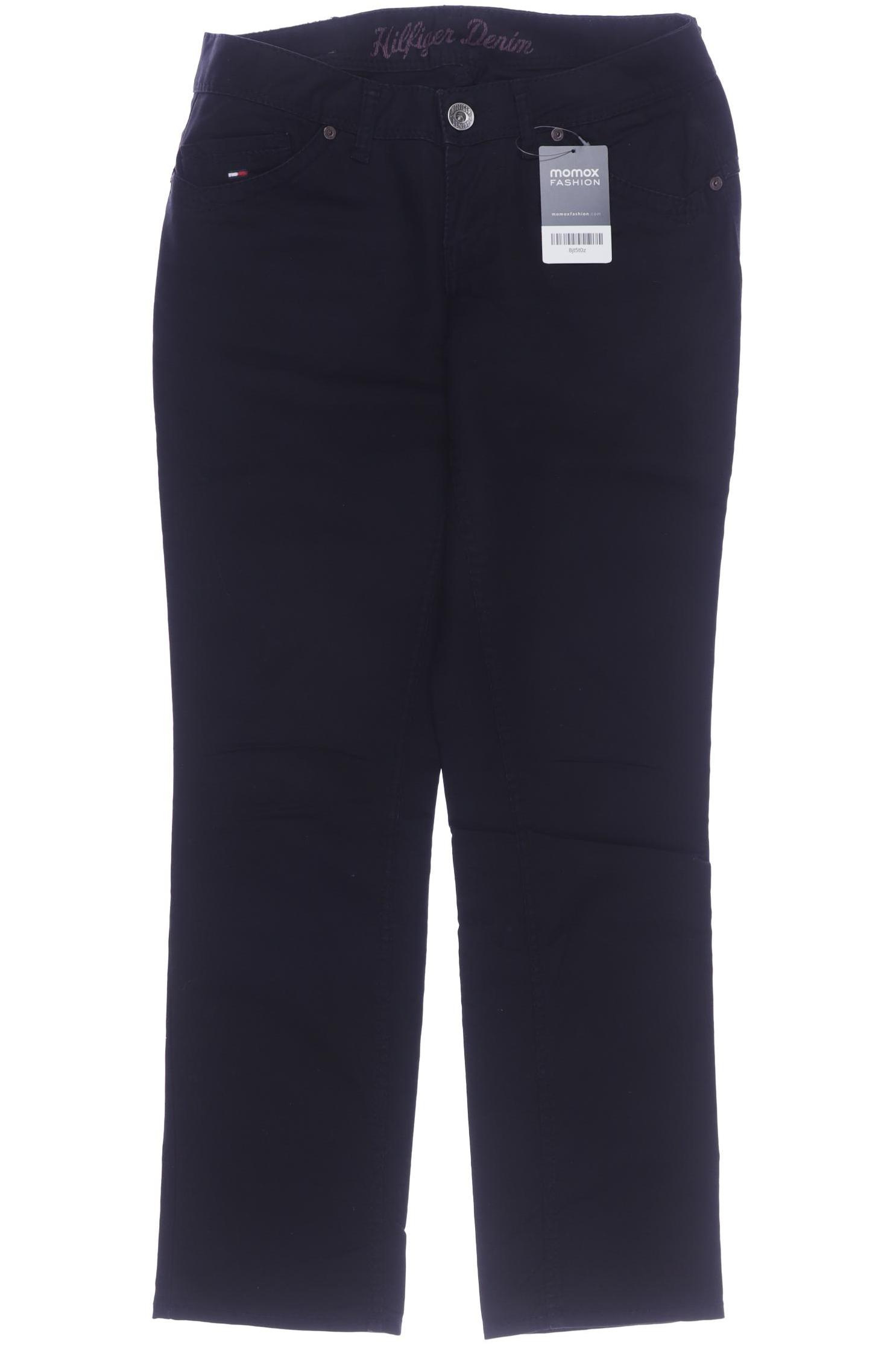 HILFIGER DENIM Damen Stoffhose, schwarz von Hilfiger Denim