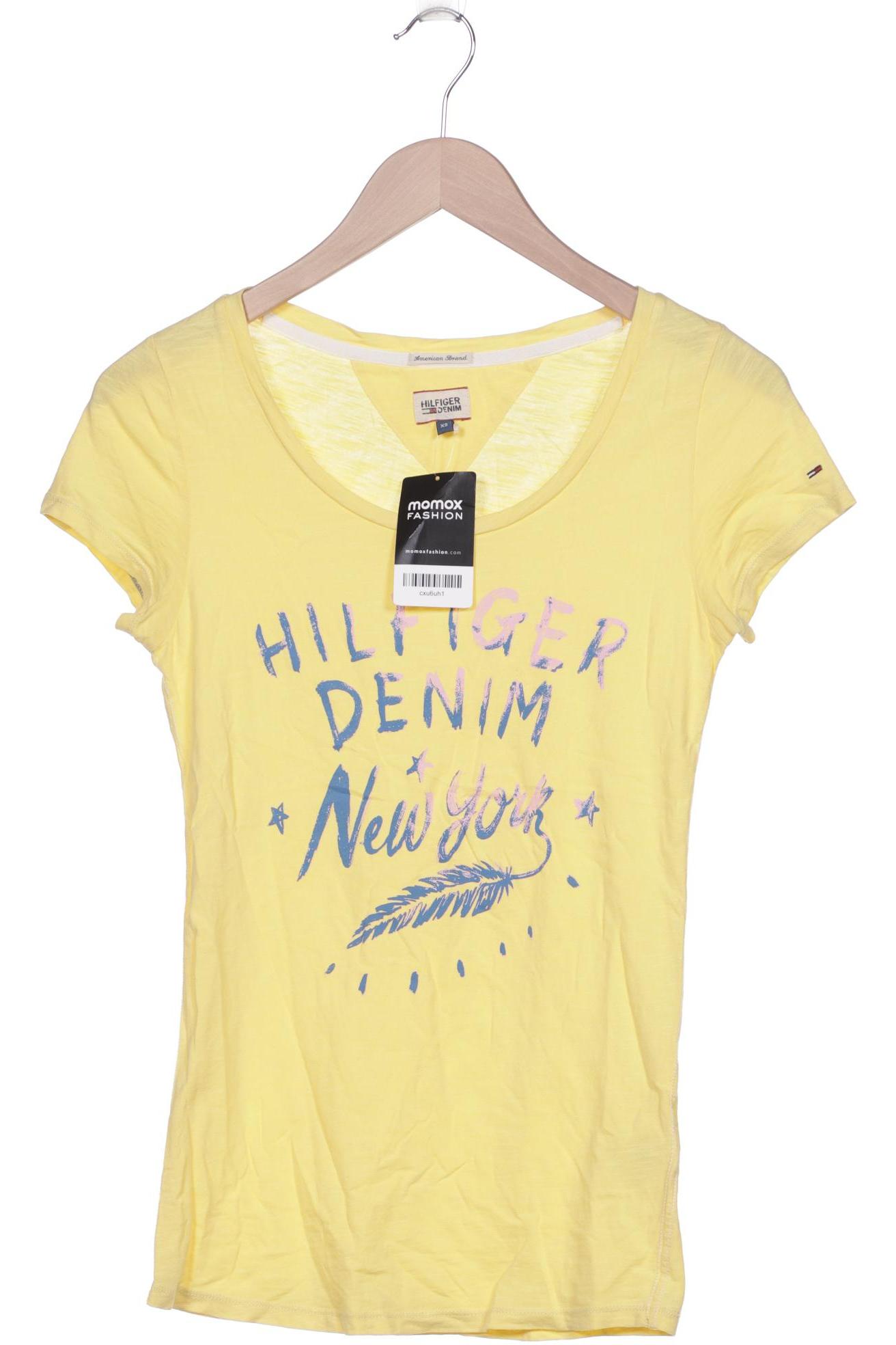 HILFIGER DENIM Damen T-Shirt, gelb von Hilfiger Denim