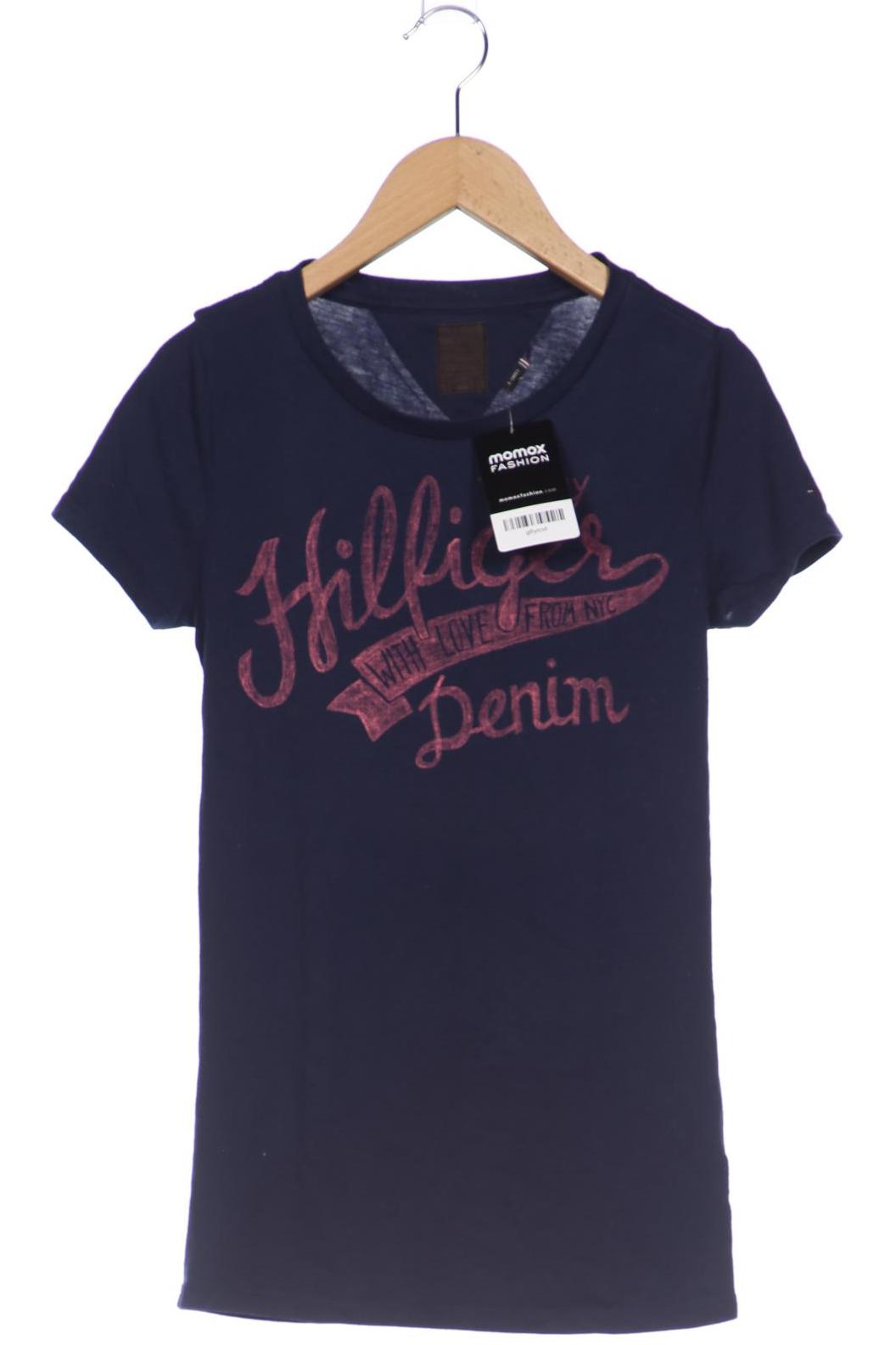 HILFIGER DENIM Damen T-Shirt, marineblau von Hilfiger Denim