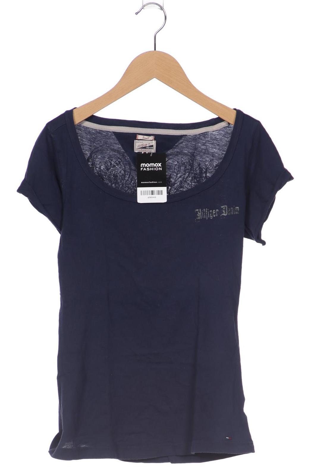 HILFIGER DENIM Damen T-Shirt, marineblau von Hilfiger Denim