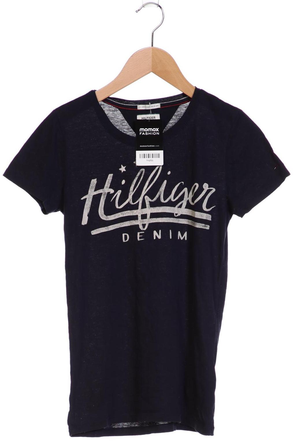 HILFIGER DENIM Damen T-Shirt, marineblau von Hilfiger Denim