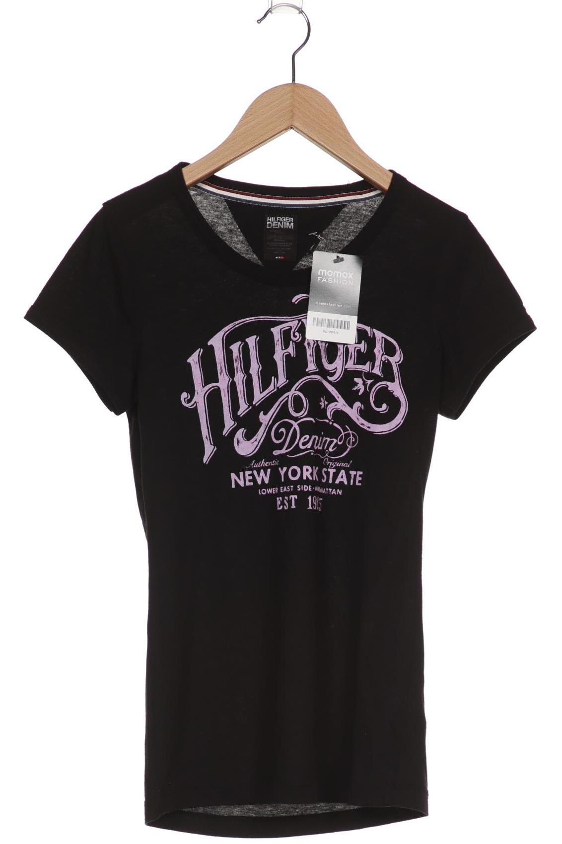 HILFIGER DENIM Damen T-Shirt, schwarz von Hilfiger Denim