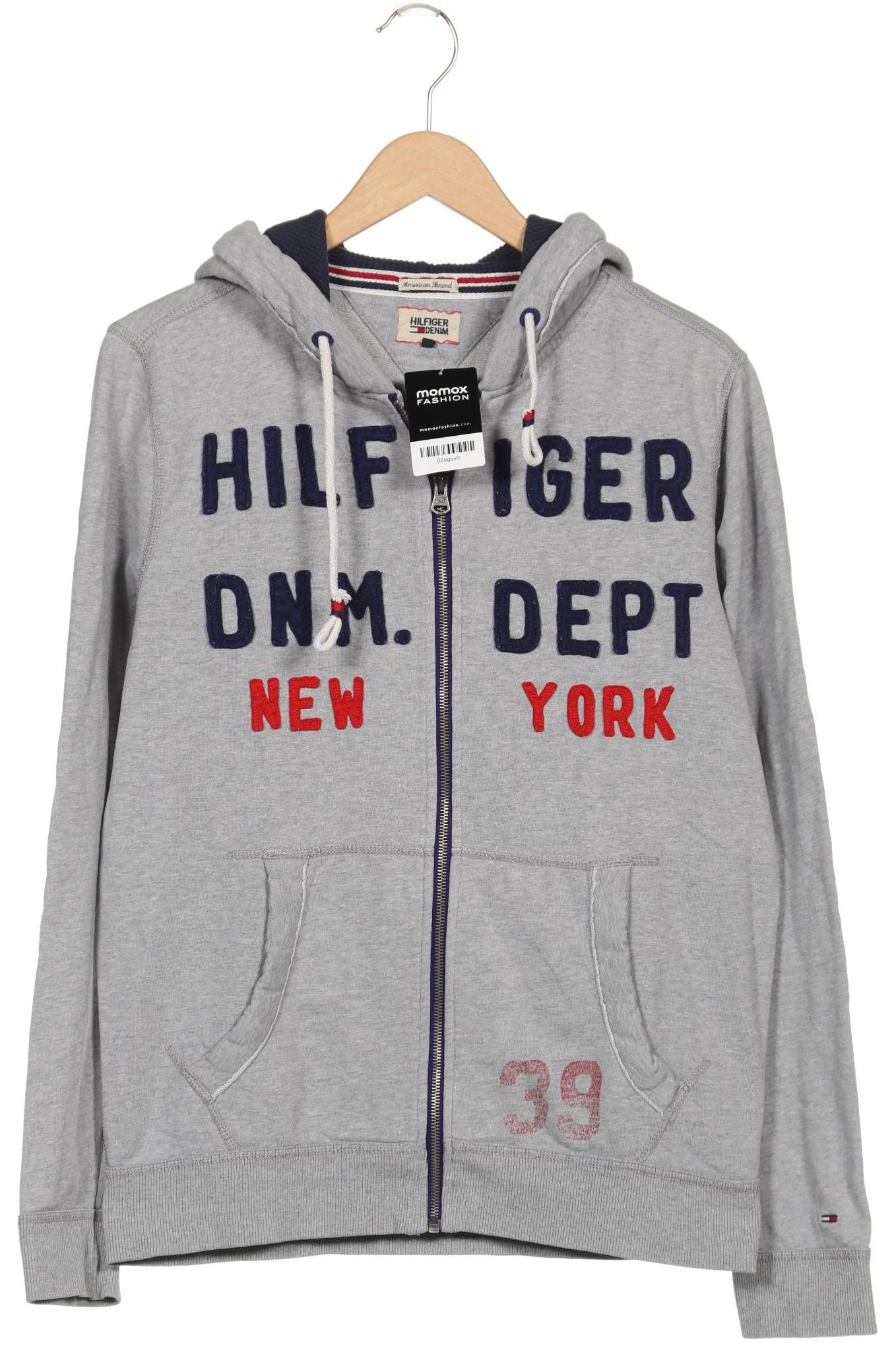 Hilfiger Denim Herren Kapuzenpullover, grau, Gr. 48 von Hilfiger Denim