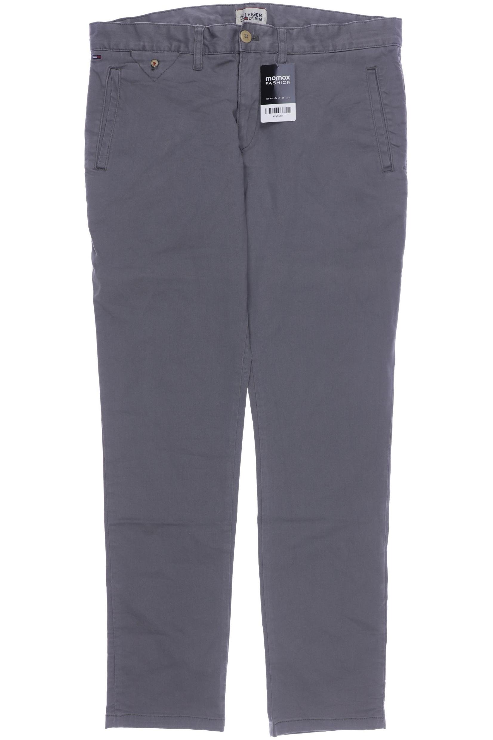 HILFIGER DENIM Herren Stoffhose, grau von Hilfiger Denim