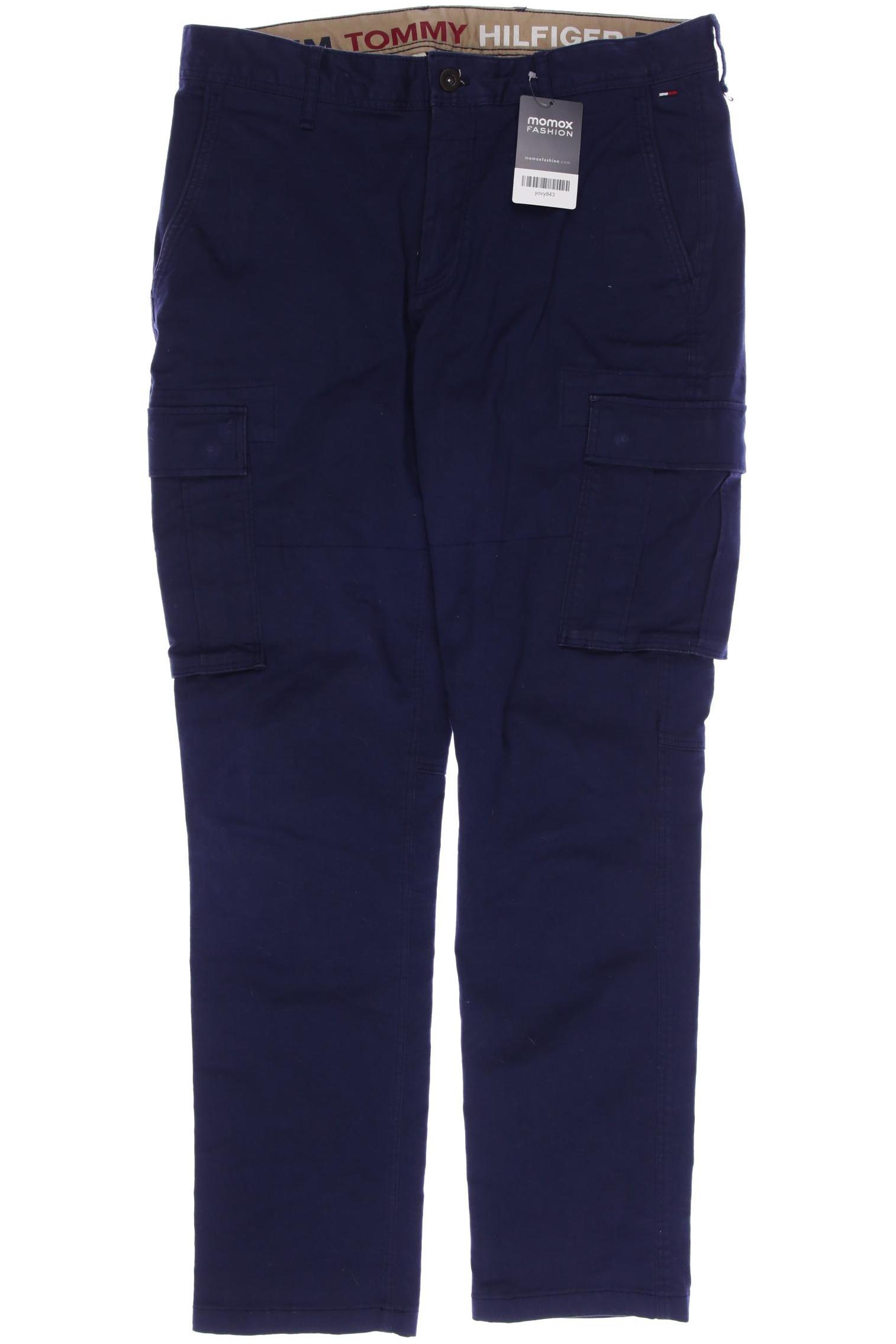 HILFIGER DENIM Herren Stoffhose, marineblau von Hilfiger Denim