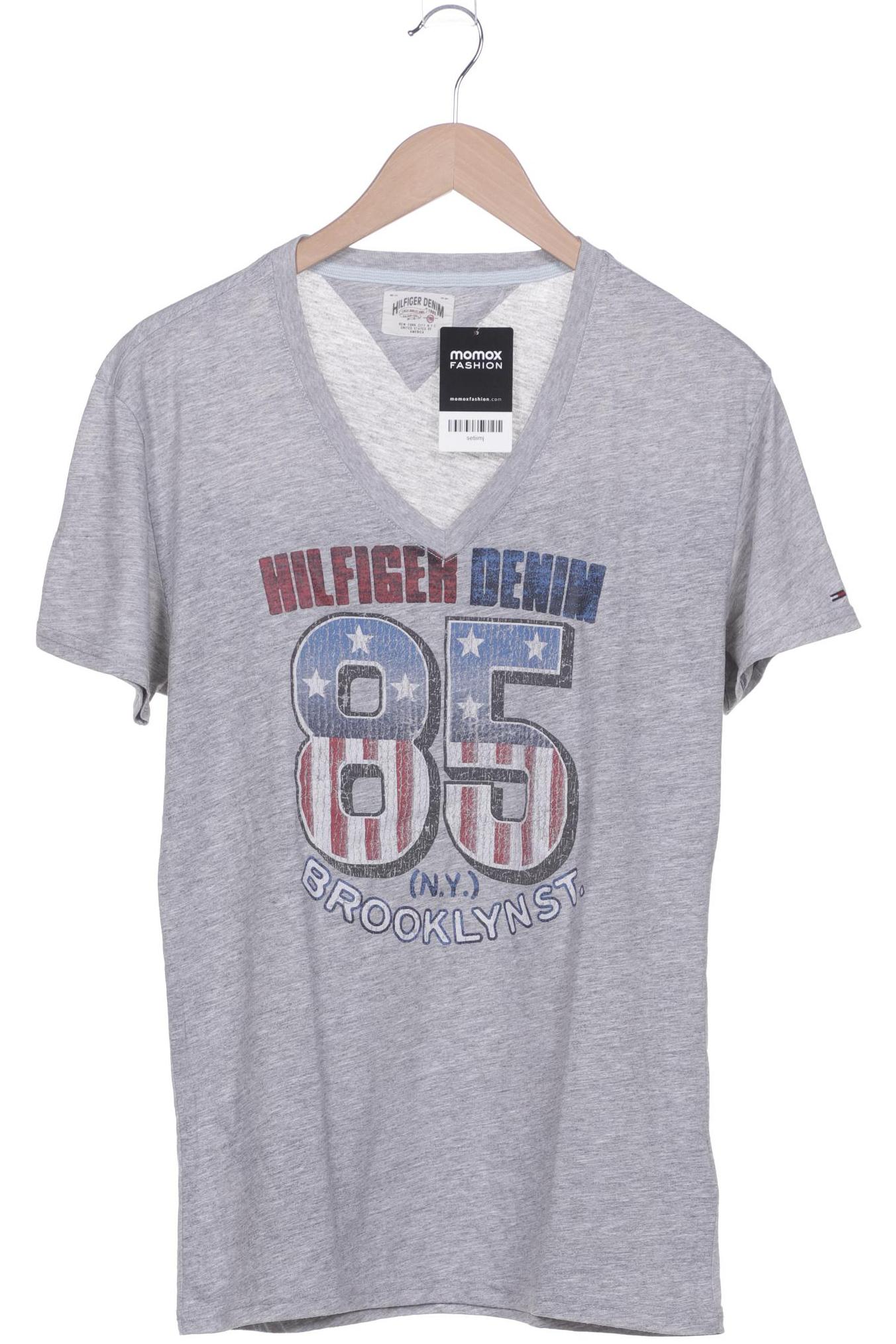 HILFIGER DENIM Herren T-Shirt, grau von Hilfiger Denim