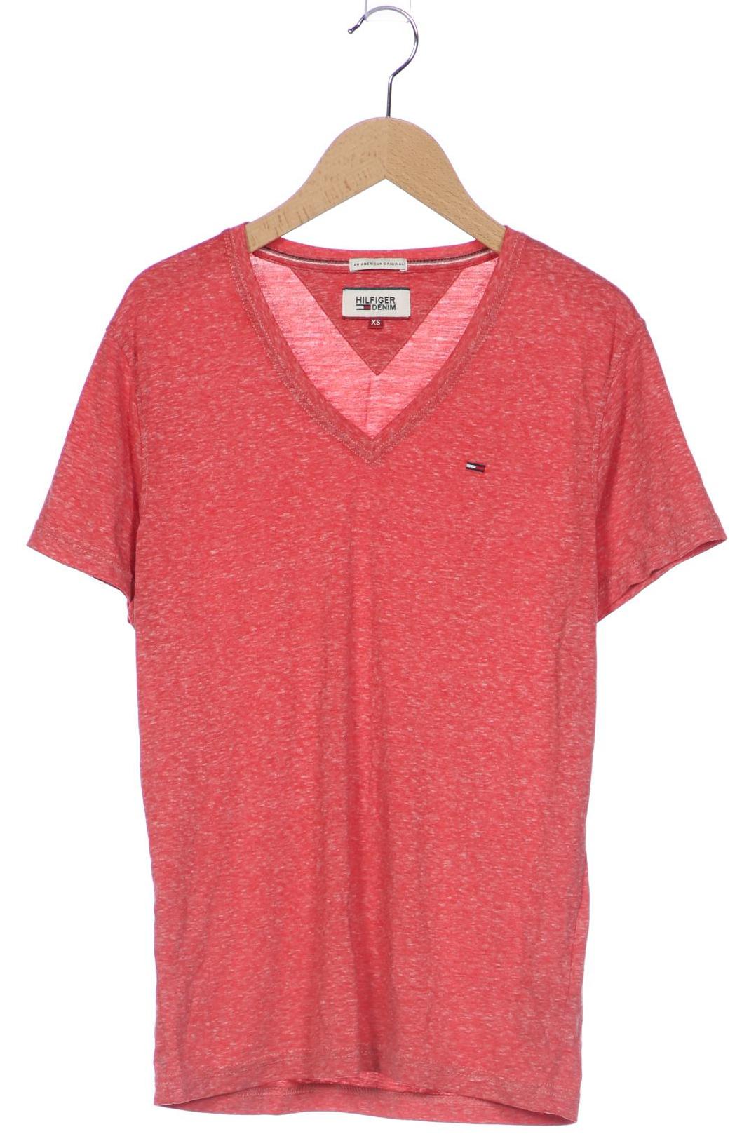 HILFIGER DENIM Herren T-Shirt, rot von Hilfiger Denim