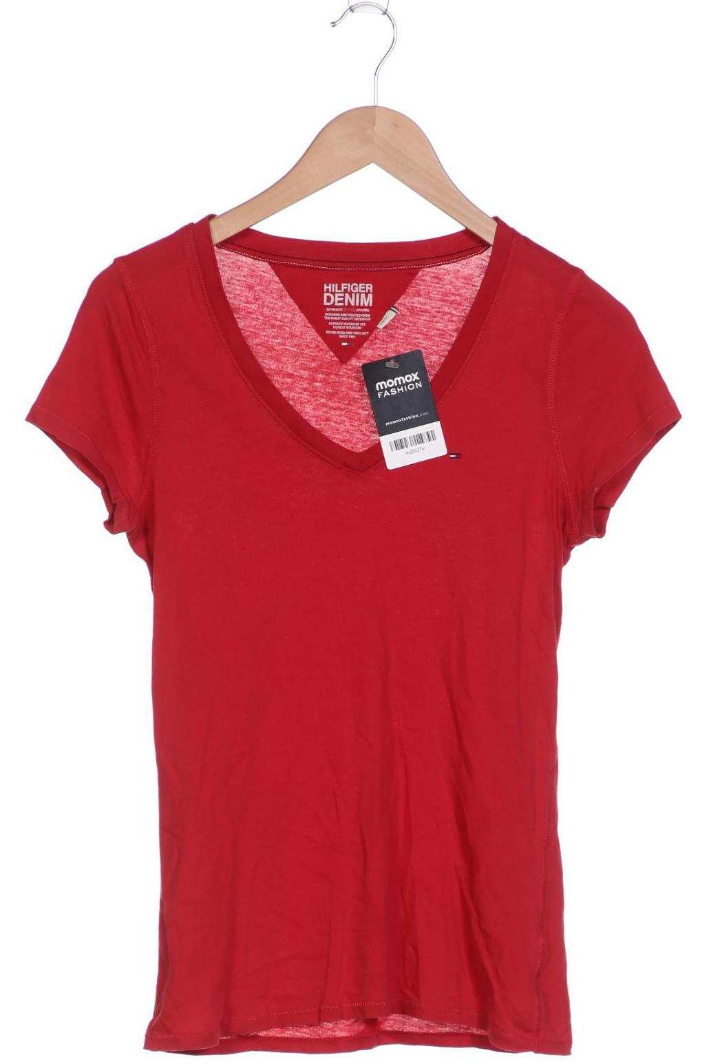 Hilfiger Denim Damen T-Shirt, rot, Gr. 36 von Hilfiger Denim