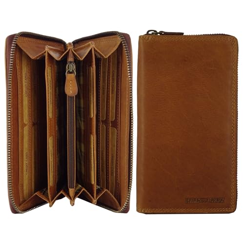 Hill Burry Damen Geldbörse Echtes Leder | Hochwertige Vintage Geldbörse mit Reißverschluss | Weiches Material und XL-Größe | Geldbörsen | Brown Brown Hill Burry Damen Geldbörse Echtes Leder | Hochwertige Vintage Geldbörse mit Reißverschluss | Weiches Material und XL-Größe | Geldbörsen | Brown Brown von Hill Burry