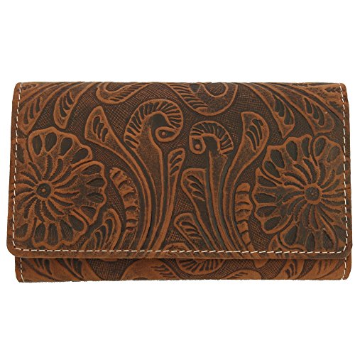 Hill Burry Geldbörse Leder Frauen Braun von Hill Burry