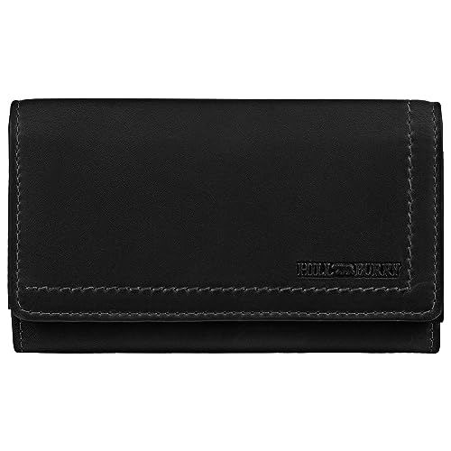 Hill Burry Damen Geldbörse Portemonnaie echt naturgegerbt Leder | viel Stauraum | Scheinfach | Münzfach| Brieftasche | Geldbeutel | Wallet | RFID Schutz Black Hill Burry Damen Geldbörse Portemonnaie echt naturgegerbt Leder | viel Stauraum | Scheinfach | Münzfach| Brieftasche | Geldbeutel | Wallet | RFID Schutz Black von Hill Burry