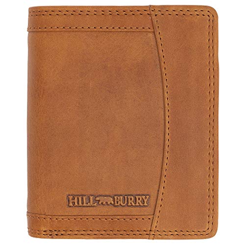 Hill Burry Herrengeldbörse aus echtem Leder | Robuste Herrengeldbörse mit RFID-Schutz aus weichem Büffelleder | Limitierte Auflage Münzgeldbörse 3699 Brown Hill Burry Herrengeldbörse aus echtem Leder | Robuste Herrengeldbörse mit RFID-Schutz aus weichem Büffelleder | Limitierte Auflage Münzgeldbörse 3699 Brown von Hill Burry