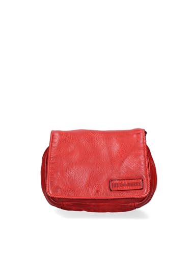 Hill Burry Umhängetasche für Herren aus echtem Leder Made in Italy 23 x 21 x 8 cm ART-64-3201W-HILB-PARENT, rot von Hill Burry