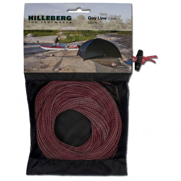 Hilleberg - Guy Line - Abspannleine Gr 25 m - Ø 2 mm rot/weiß Hilleberg - Guy Line - Abspannleine Gr 25 m - Ø 2 mm rot/weiß von Hilleberg