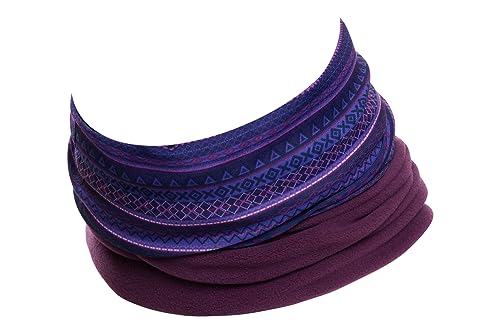 Hilltop® Polar Multifunktionstuch mit Fleece, warmes Halstuch, Schlauchtuch, Bandana für Damen und Herren, Farbe:Arius Purple von Hilltop