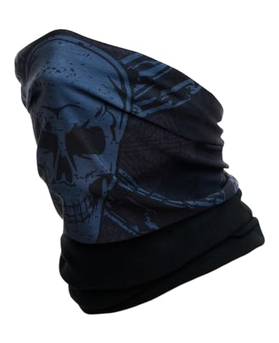 Hilltop® Polar Multifunktionstuch mit Fleece, warmes Schlauchtuch, Schal, Halstuch für kalte Herbst und Wintertage, für Damen und Herren, Trendige Farben, Farbe:Skull - 18 von Hilltop