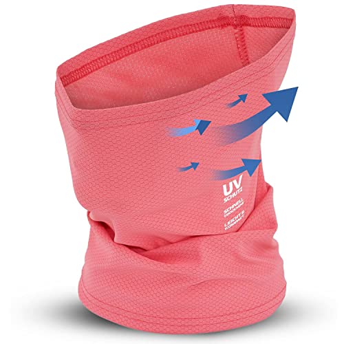 Hilltop Halstuch Herren & Damen | Multifunktionstuch Damen & Herren | Ideal als Stirnband, Schlauchschal | Perfekt zum Sport machen & Schwitzen, Neck Warmer:Pink von Hilltop