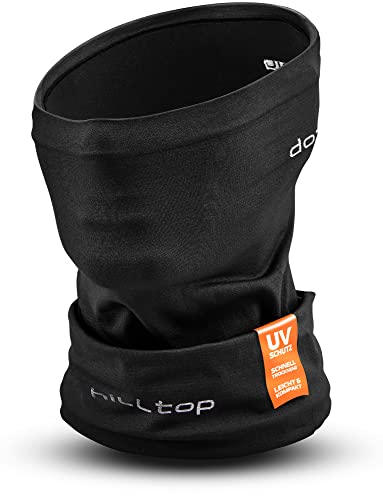 Hilltop Halstuch Herren & Damen | Multifunktionstuch Damen & Herren | Ideal als Stirnband, Schlauchschal | Perfekt zum Sport machen & Schwitzen, Neck Warmer:Black von Hilltop