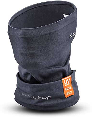 Hilltop Halstuch Herren & Damen | Multifunktionstuch Damen & Herren | Ideal als Stirnband, Schlauchschal | Perfekt zum Sport machen & Schwitzen, Neck Warmer:Dark Grey von Hilltop