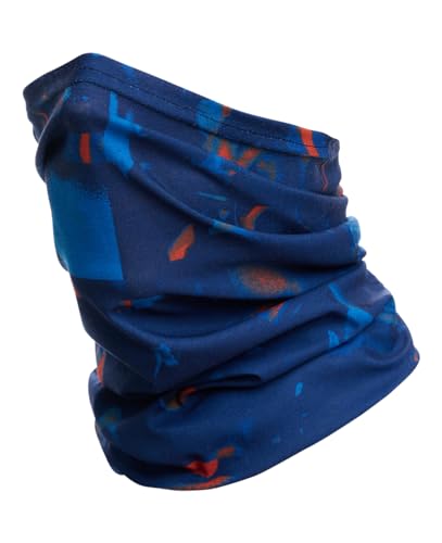 Hilltop Multifunktionstuch, Halstuch Herren, Schlauchschal Damen, Schlauchtuch, Bandana mit vernähten Saumkanten, M.Tuch:Blue Abstrakt von Hilltop