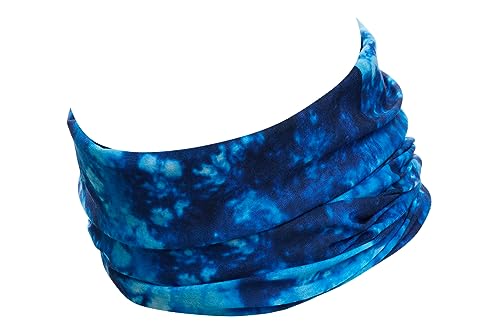 Hilltop Multifunktionstuch, Halstuch Herren, Schlauchschal Damen, Schlauchtuch, Bandana mit vernähten Saumkanten, M.Tuch:Blue Temptation von Hilltop