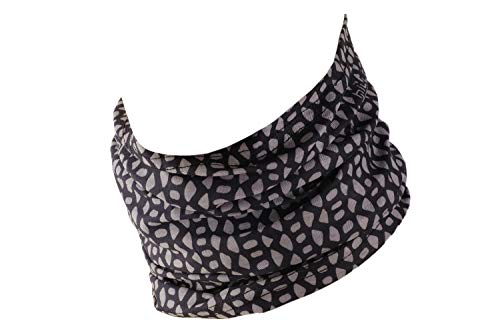 Hilltop Multifunktionstuch, Halstuch Herren, Schlauchschal Damen, Schlauchtuch, Bandana mit vernähten Saumkanten, M.Tuch:Light Grey Patterns von Hilltop