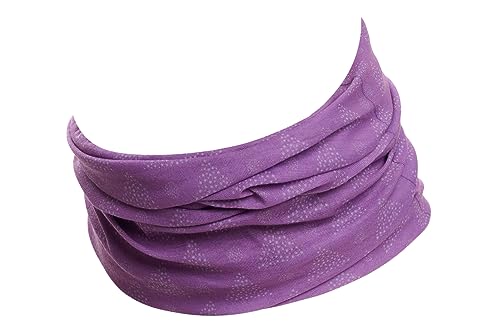 Hilltop Multifunktionstuch. Cooles und warmes Kopf- und Halstuch in modernen aktuellen Farben, Farbe/Design:Purple von Hilltop