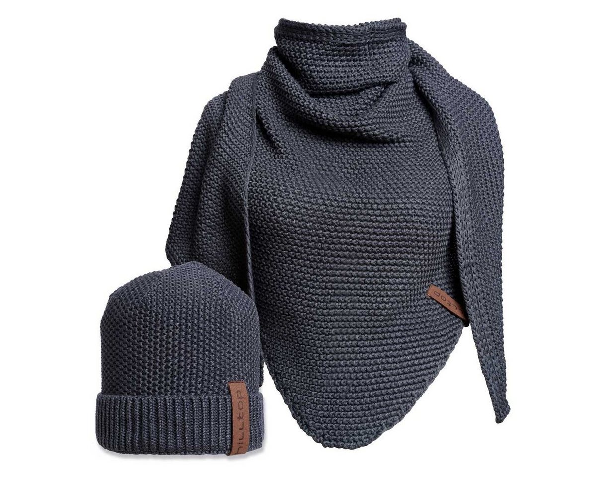 Hilltop Strickmütze Unisex Winterset, Damen Mütze und Schal, Herren Mütze Strickschal, XXL von Hilltop