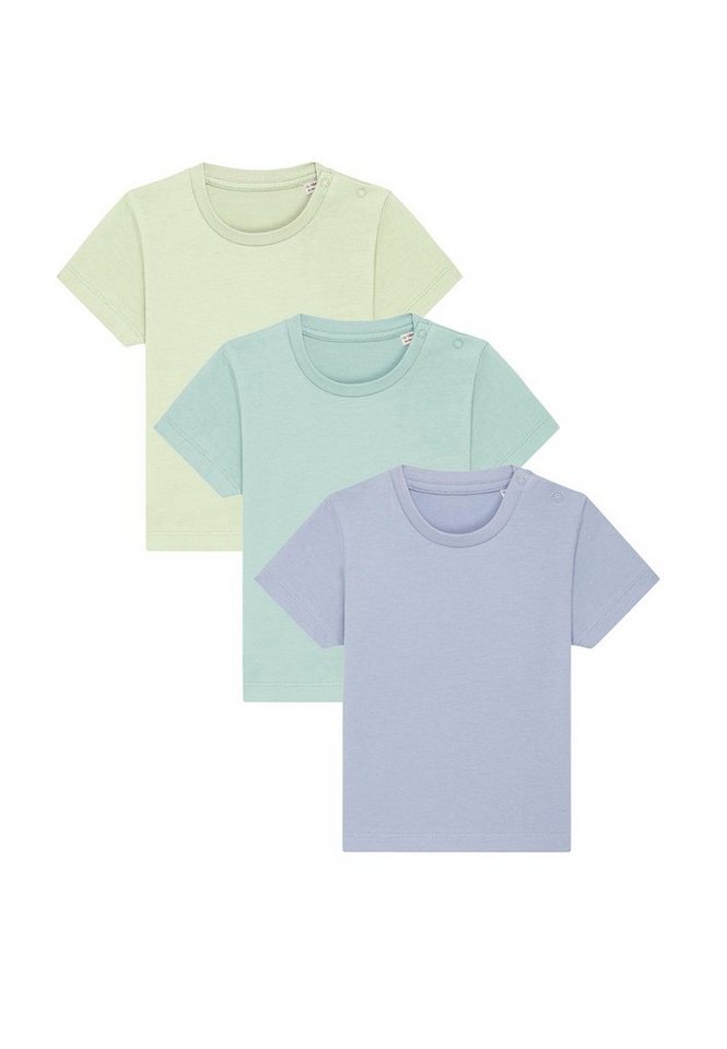 Hilltop T-Shirt 3er Set T-Shirt mit Druckknöpfe für Baby und Kleinkind von Hilltop