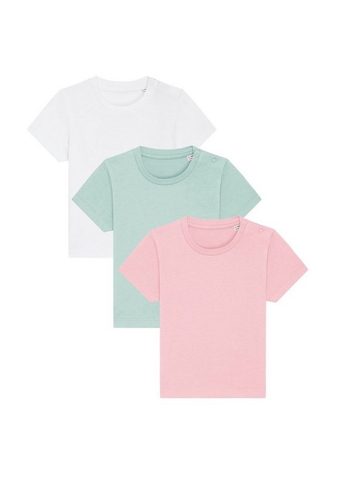 Hilltop T-Shirt 3er Set T-Shirt mit Druckknöpfe für Baby und Kleinkind von Hilltop