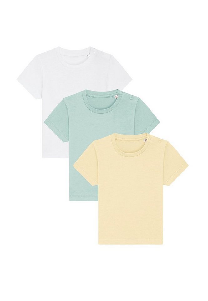 Hilltop T-Shirt 3er Set T-Shirt mit Druckknöpfe für Baby und Kleinkind von Hilltop