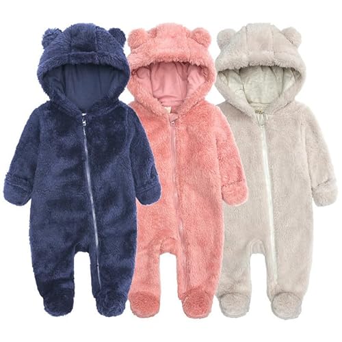 Hilmocho Baby Strampler mit Kapuze Winter Warm Kleinkind Fleece Overall Schneeanzug Onesies Outwear Outfits für 0-12 Monate Hilmocho Baby Strampler mit Kapuze Winter Warm Kleinkind Fleece Overall Schneeanzug Onesies Outwear Outfits für 0-12 Monate von Hilmocho
