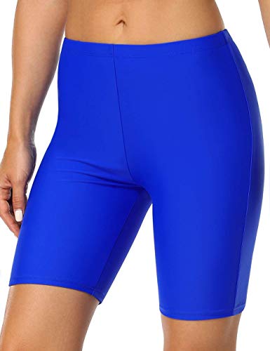 Hilor Damen UV Badehose Ausbildung Kurz Badeshorts Sporthose Schwimm Sport Hose Royal Blau 56 von Hilor