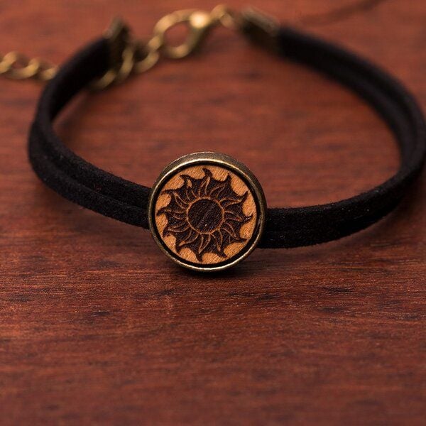 Himal Hemp Kirschholz Armkettchen Onesize Vegan Armband von Himal Hemp