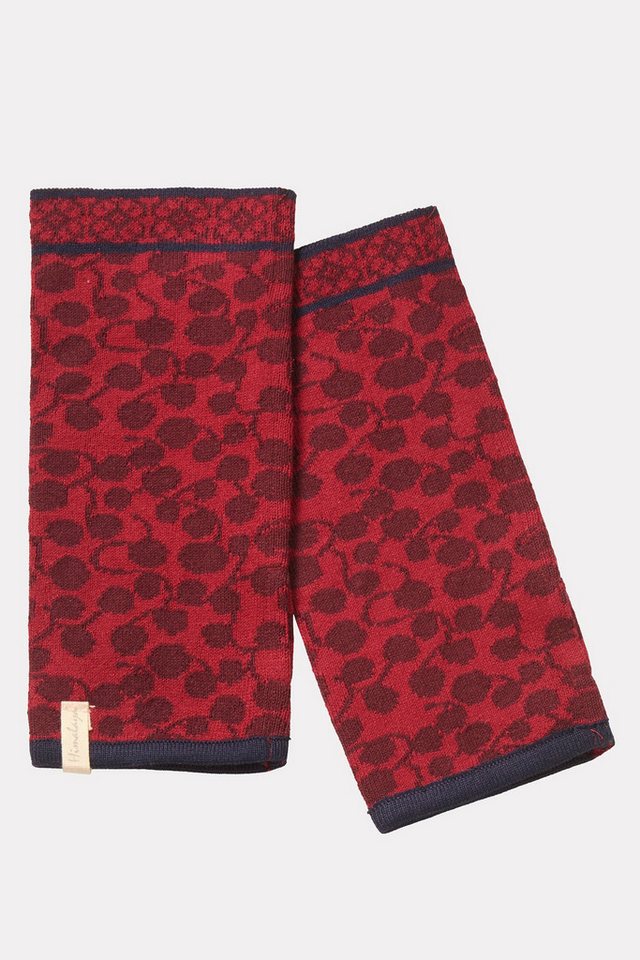 Himalaya Clothing Armstulpen Fingerlose Handschuhe Damen mit Tropfenmuster - Wärmende Handstulpen Hochwertige Pulswärmer aus Bio-Baumwolle von Himalaya Clothing