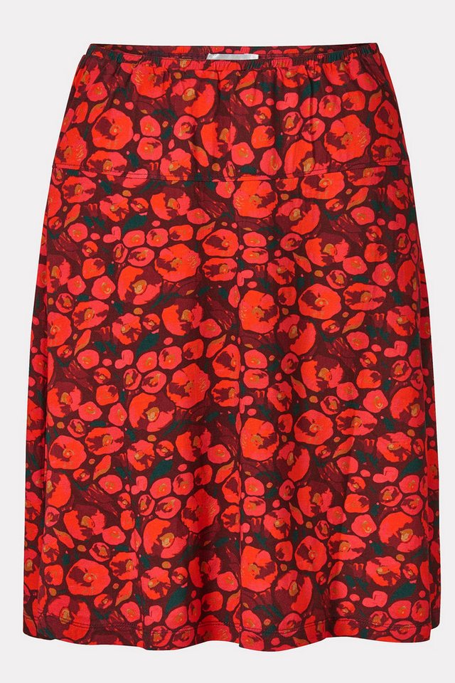 Himalaya Clothing Jerseyrock Damen mit floralem Allover-Print - Jerseyrock aus weicher Viskose Fließender Damen Midirock mit hohem Tragekomfort von Himalaya Clothing