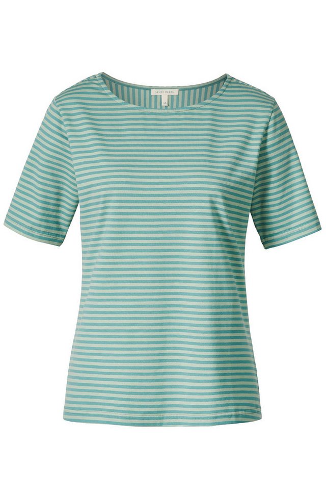 Himalaya Clothing Kurzarmshirt Lässiges T-Shirt Damen mit Rundhalsausschnitt aus Bio-Baumwolle Damen Oberteil gestreift mit hohem Tragekomfort Himalaya Clothing Kurzarmshirt Lässiges T-Shirt Damen mit Rundhalsausschnitt aus Bio-Baumwolle Damen Oberteil gestreift mit hohem Tragekomfort von Himalaya Clothing