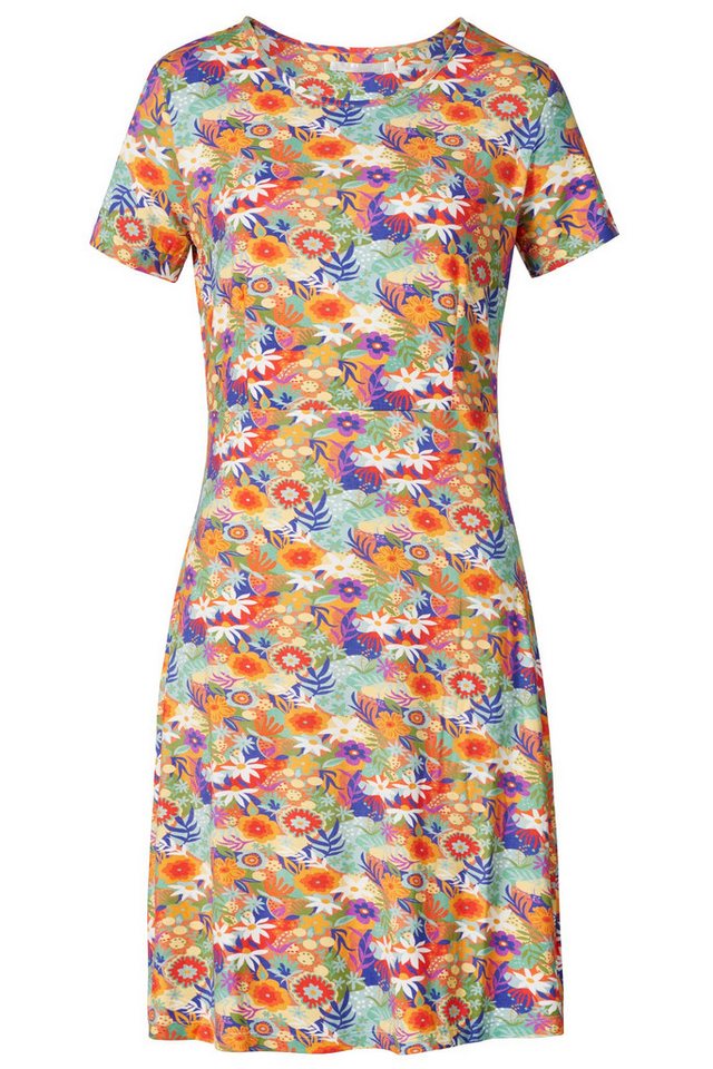 Himalaya Clothing Sommerkleid Feminines Jerseykleid aus ECOVERO™-Viskose mit Allover-Print von Himalaya Clothing