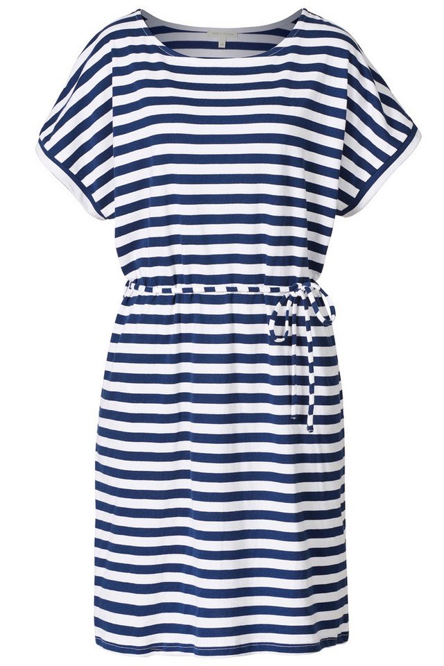 Himalaya Clothing Sommerkleid Kleid Damen im Streifenlook - Entspanntes Shirtkleid aus Bio-Baumwolle Damenkleid mit rundem Ausschnitt und hohem Komfort von Himalaya Clothing