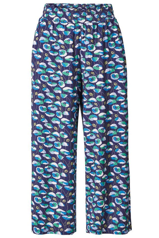 Himalaya Clothing Stoffhose Culotte Damen mit lebhaftem grafischen Muster - Sommerhose aus Viskose Bequeme und weite Damenhose mit elastischem Bund von Himalaya Clothing